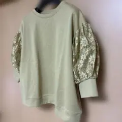 HK WORKS LONDON 五分袖　レースパフスリーブ　トップス