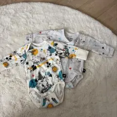 ムーミン キャラクター柄ロンパース 2点セット