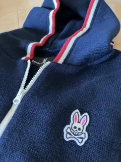 セール【新品未使用】Psycho Bunny トリコライン・ジップパーカー(S)