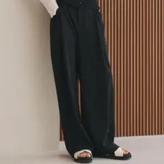 BEAUTY＆YOUTHポリエステルブレンド ツイルバックゴムパンツ