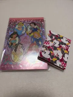 ディズニープリンセス&ミニーマウス　メモ帳セット