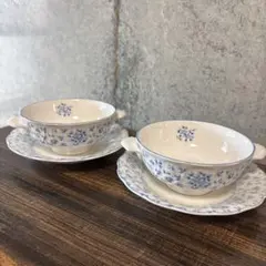 NIKKO ニッコー スープカップ＆ソーサー 2客セットのサムネイル