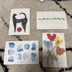 【レア・原画①】山口一郎 赤い花 ポストカード 山口一郎 online shop（期間限定）について