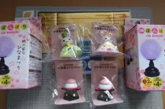 ひなまつり　LEDぼんぼり(白) うさぎデザインセット