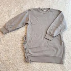 branshes グレー フリル付きチュニックトレーナー　120