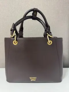 Samantha Thavasa ブラウン ハンドバッグ