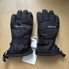 Hikenture スキーグローブ 防寒 手袋 ブラック