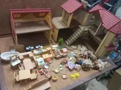 4281)シルバニアファミリー　お家、家具、その他色々　まとめて