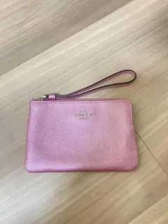 コーチ　リストレット付き薄型ポーチ