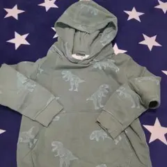 H&M キッズ パーカー 恐竜柄 122/128cm