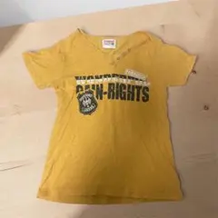 CINEMA 半袖Tシャツ イエロー レディース