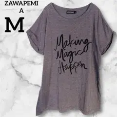 美品✨ZAWAPEMIA 半袖 プリントTシャツ【L】グレー