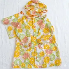 レインコート♡90〜100サイズ　雨合羽　梅雨　BREEZE レモン柄のサムネイル