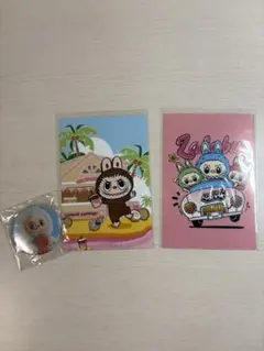 ラブブ ポストカード 缶バッジ セット