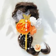 蝶々パール簪　卒業式髪飾り　結婚式髪飾り　成人式髪飾り　水引　金箔　袴　髪飾り