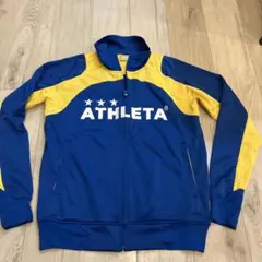 ATHLETA ジップアップジャケット 青/黄色 サイズM