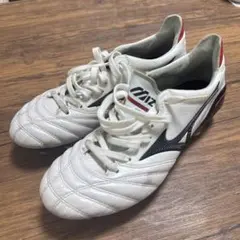 25cm】ミズノ モレリアネオ4 Ⅳホワイト×ゴールド サッカースパイク