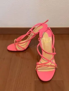 Christian Louboutin オープントゥバックストラップサンダル37