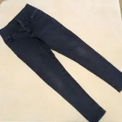 ブラックデニム ハイウエスト　S