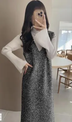 《GRL》ボアジャンパースカート[sm107]