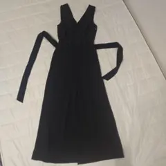 H&M スパンコール ノースリーブ オールインワン ブラックのサムネイル