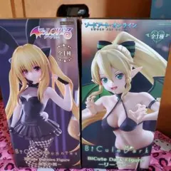 未開封品「ToLOVEる　金色の闇」「SAO リーファ」フィギュア 2体セット