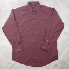 USA古着 ARROW 長袖シャツ ワインレッド L