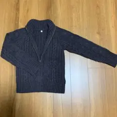 UNIQLO ユニクロ　ニット　カーディガン　羽織もの　セーター　襟　ジップ