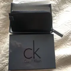 【未使用】Calvin Klein 黒 レザー キーケース カルバンクライン