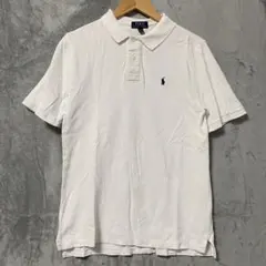 【L1722】poloRalphLauren 半袖ポロシャツ XL ホワイト