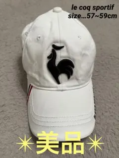 ✴︎美品✴︎ ルコックスポルティフ　ゴルフ　帽子　57~59cm メンズ