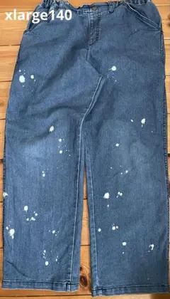 xlarge デニム ペイントデニムパンツ　140