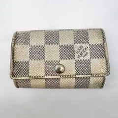 ルイヴィトン ダミエアズール 6連キーケース 正規品 ホワイト系 　使用感あり