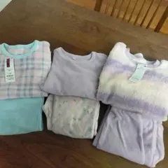 130.140サイズ パステルカラー パジャマセット