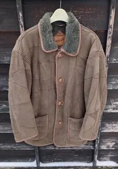 1980s HAI SPORTING GEARパッチワーク ムートンジャケット