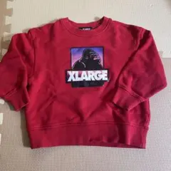 XLARGE 赤 トレーナー 100cm ゴリラ