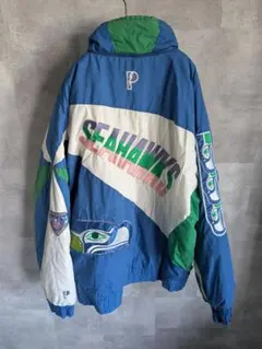 アメフト　NFL シーホークス　アメリカ　ブルゾン　ジャンバー　応援グッズのサムネイル
