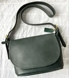 オールドコーチ グリーン ショルダーバッグ vintage coach