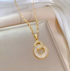 トゥーリング ネックレス 【ラスト1】 最高級 czダイヤ サージカルステンレス