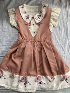 リズリサ　フラワープリントJSK ブラウス　セット