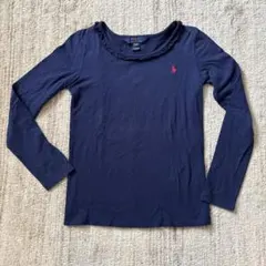 ポロ ラルフローレン Polo 紺 長袖カットソー M(8-10) 140cm