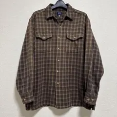 RYO Tokyo-Pari 長袖シャツ　ネルシャツ　チェック　L 古着