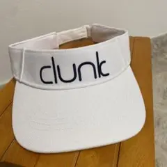 clunk クランク ホワイト バイザー ユニセックス