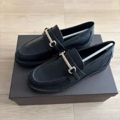 Mazell トラックソールビットローファー　ブラックサイズ37[23.5cm]