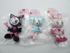 メゾピアノ ぬいぐるみチャーム ベリエちゃん ブルーベリエ デビリー 3点セット