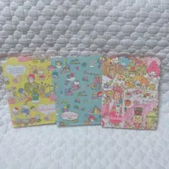 サンリオ❣️ラッピングペーパー柄　ミニレターセット　キキララ キティ