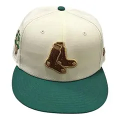 美品　NEWERA×MLB レッドソックス　ベースボールキャップ　7 5/8