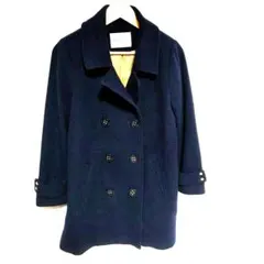 31 sons de mode【アンゴラ混】ピーコート　ネイビー　M相当