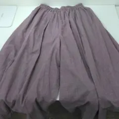【き462】ガウチョパンツ 薄紫 Mサイズ