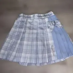 メゾピアノ　チェック柄プリーツスカート　120